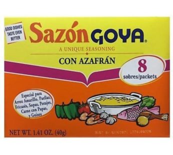 Sazón “Goya” con Azafrán (8 packets) 40 gs
