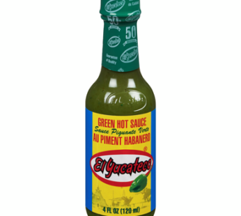 Green Hot sauce “El Yucateco” Chile Habanero Verde 120 ml