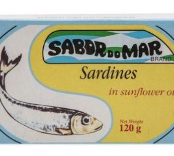 Sardinas “Sabor do Mar” Sardines in Sunflower oil 120 grs