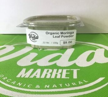 Organic Moringa Leaf Powder (Polvo de hoja de moringa orgánico)