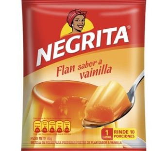 Flan Sabor a Vainilla “Negrita” Vanilla Flan Mix 95 grs